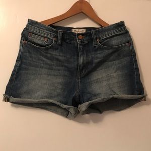 High Rise Denim Shorts